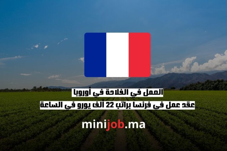 العمل في الفلاحة في أوروبا عقد عمل في فرنسا براتب 22 ألف يورو في الساعة ijob ma بالعربية 2025